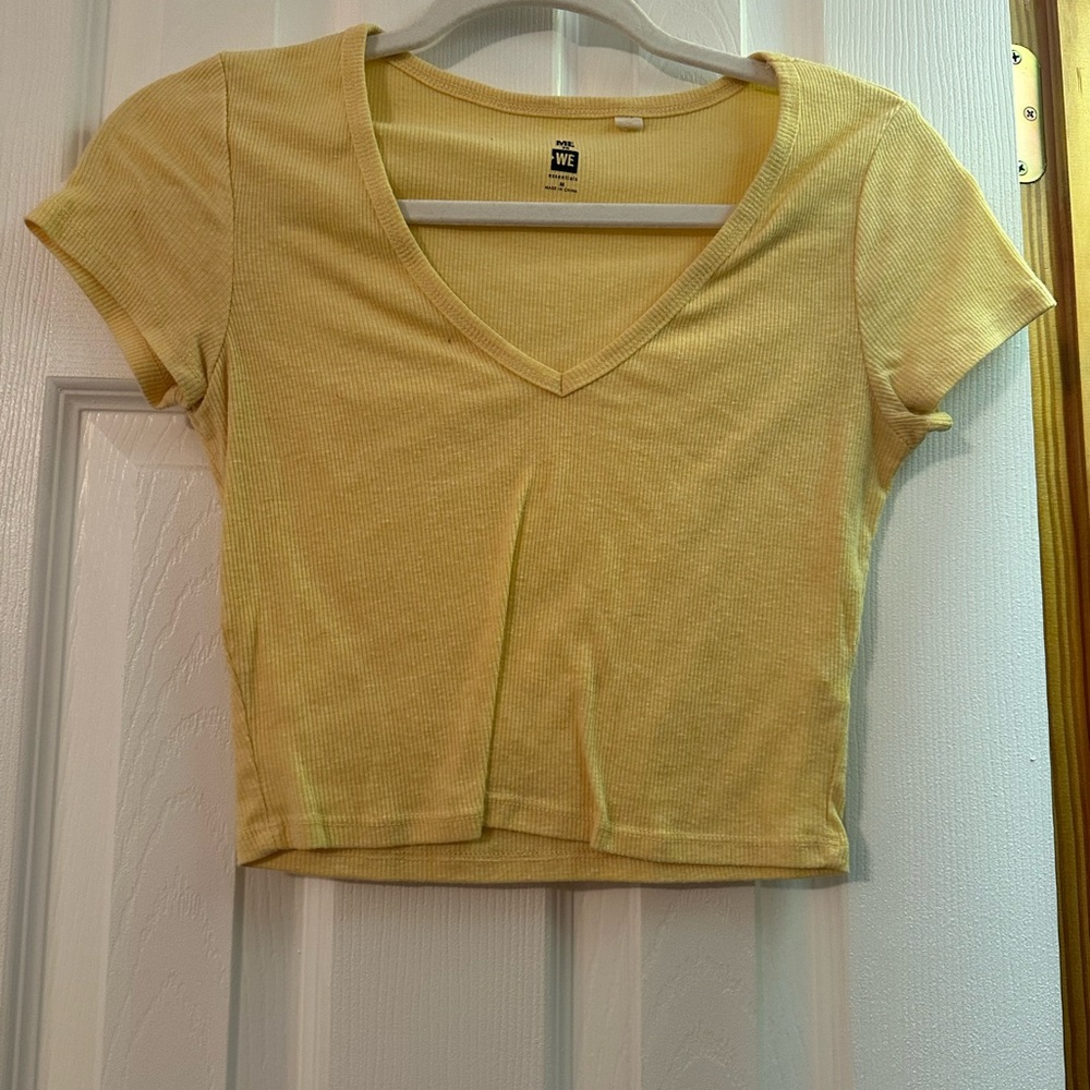 Yellow Crop Top